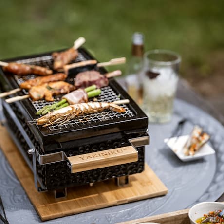 Keramik-Tischgrill Shichirin Eckig von Yakiniku bei kamdi24
